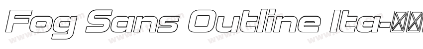 Fog Sans Outline Ita字体转换